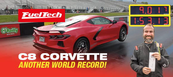 New World Record! C8 Corvette Goes 9.017 at 153.13 mph